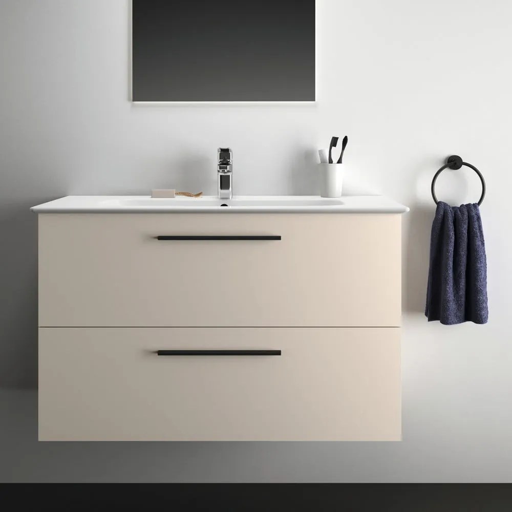 Beżowa wisząca szafka pod umywalkę 100x63 cm i.Life A – Ideal Standard