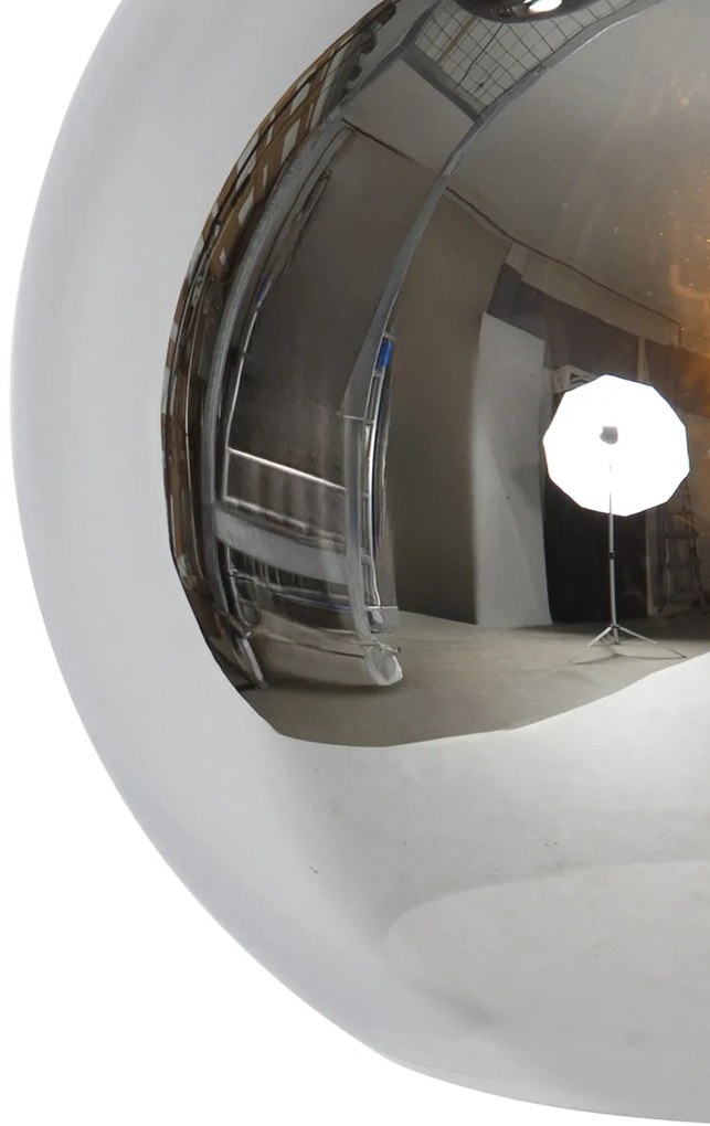 Inteligentna lampa wisząca czarna z przydymionym szkłem z 3 Wifi A60 - Wallace