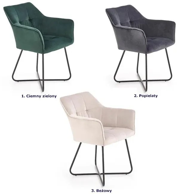 Beżowe designerskie krzesło kubełkowe L6-C64