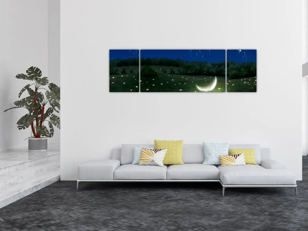 Obraz - Spadające niebo (170x50 cm)