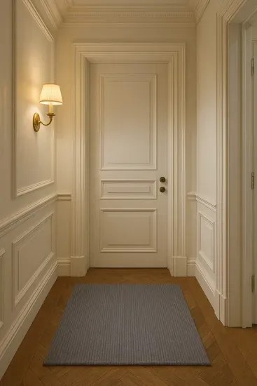 Szary dywan z prążkami 100x100 P1-C71