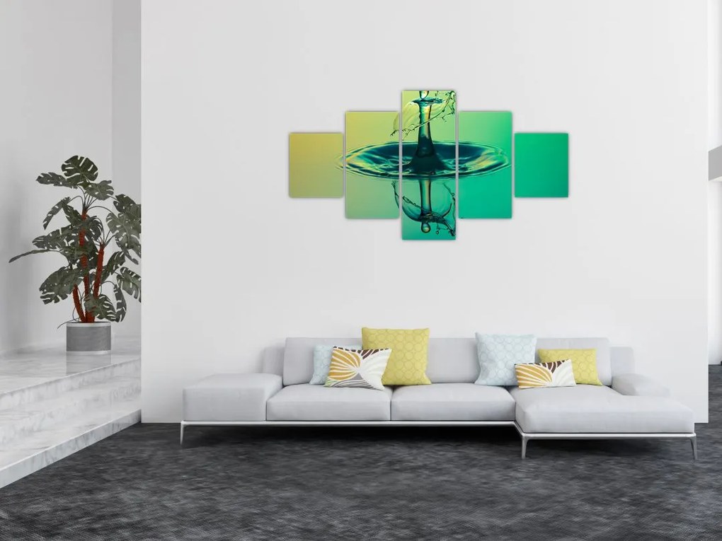 Obraz kropli wody (125x70 cm)
