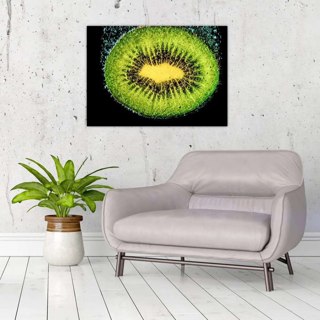 Obraz - szczegół kiwi w wodzie (70x50 cm)