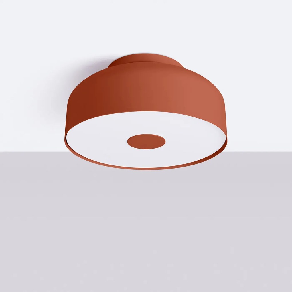 Plafon OMIQ ochra czerwona mat SOLLUX  LIGHTING