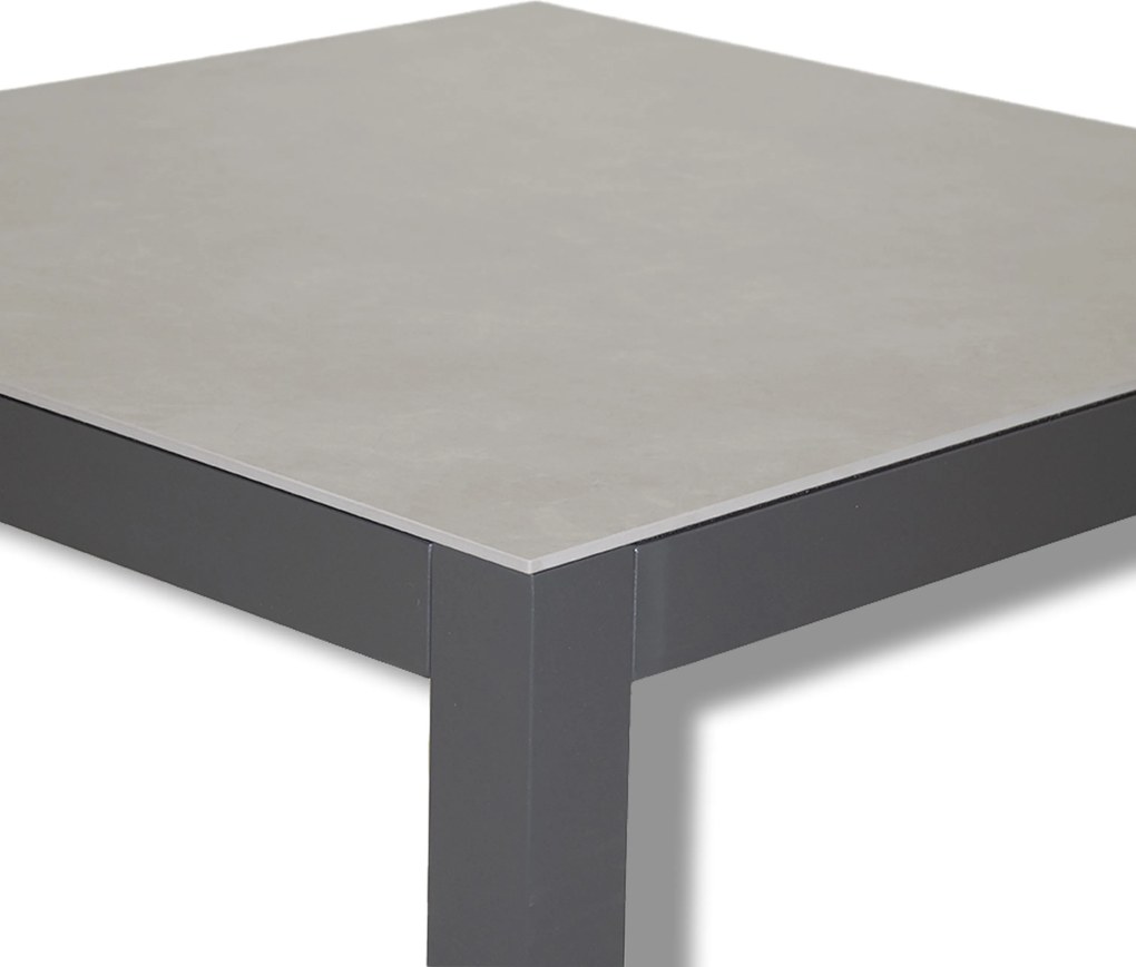 Doppler MADRI - ogrodowy stół aluminiowy 80x80 cm, mocca