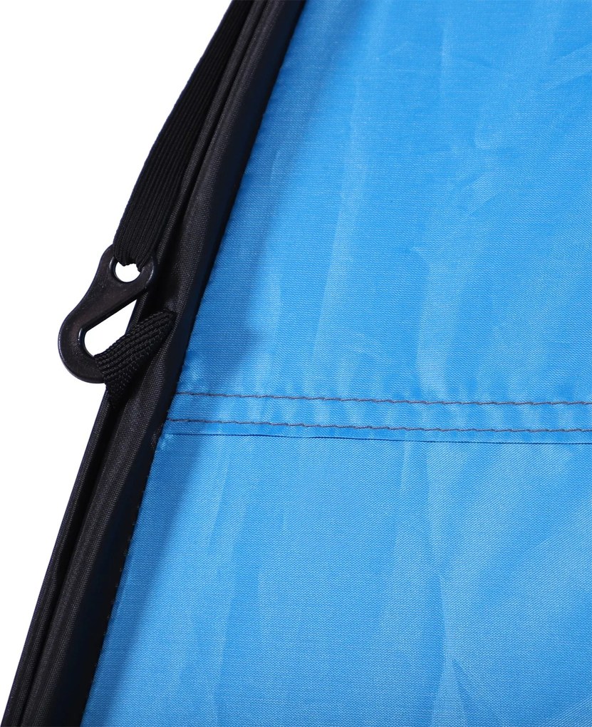 Outsunny Namiot kempingowy 2w1 Prysznic i Toaleta Pop-Up Wewnętrzna kieszeń Niebieski Poliester | Aosom PL