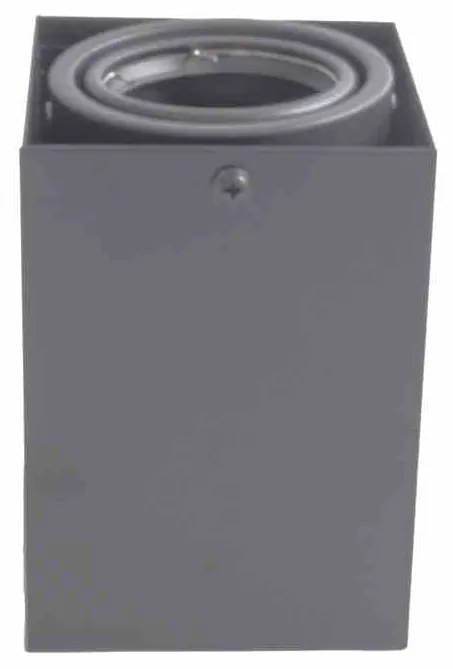 LAMPA SUFITOWA BLOCCO SZARY 1x7W GU10 LED