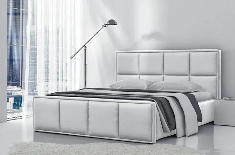 Łóżko tapicerowane Estilo Noble 140x200 - 44 kolory
