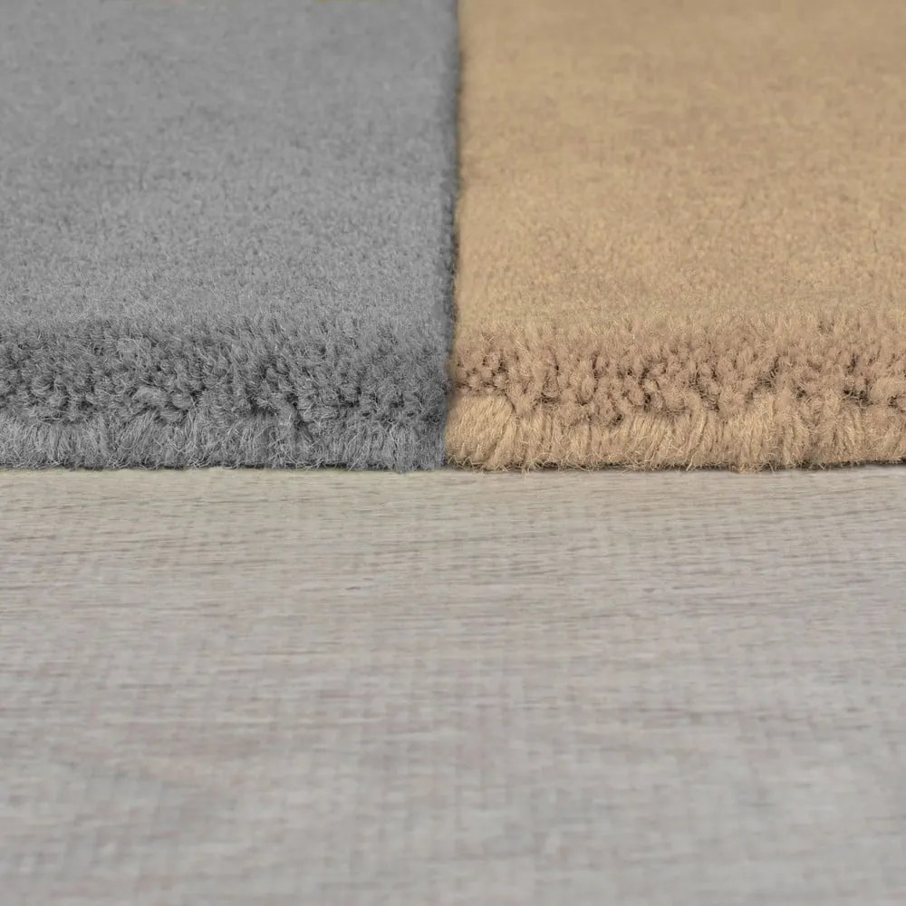 Czarno-szary wełniany dywan tkany ręcznie 200x290 cm Lozenge Monochrome – Flair Rugs