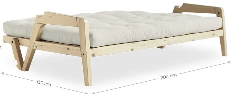 Turkusowa rozkładana sofa 204 cm Grab – Karup Design