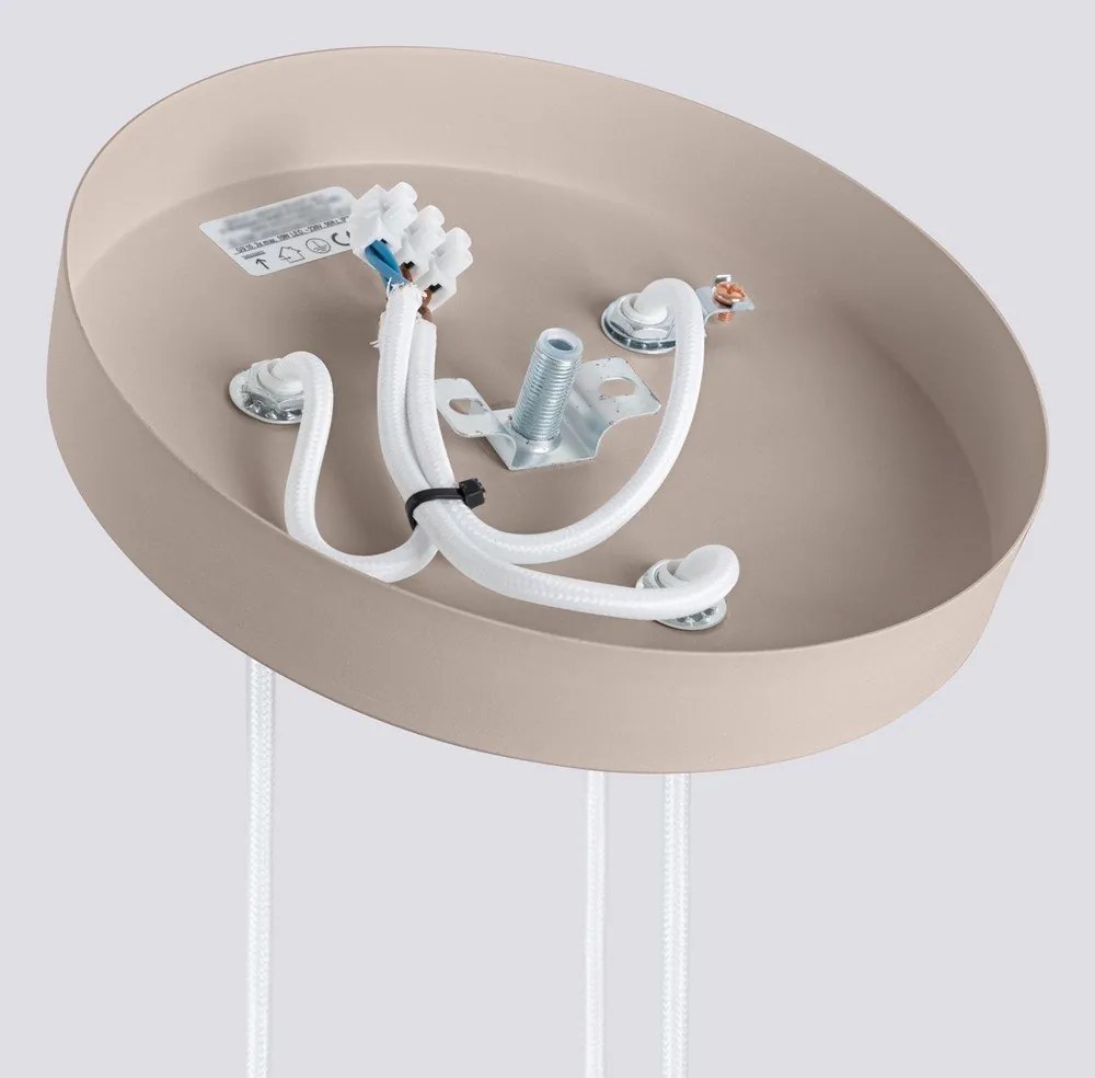 Szarobrązowa metalowa lampa wisząca ø 19,5 cm Gleam – Sollux