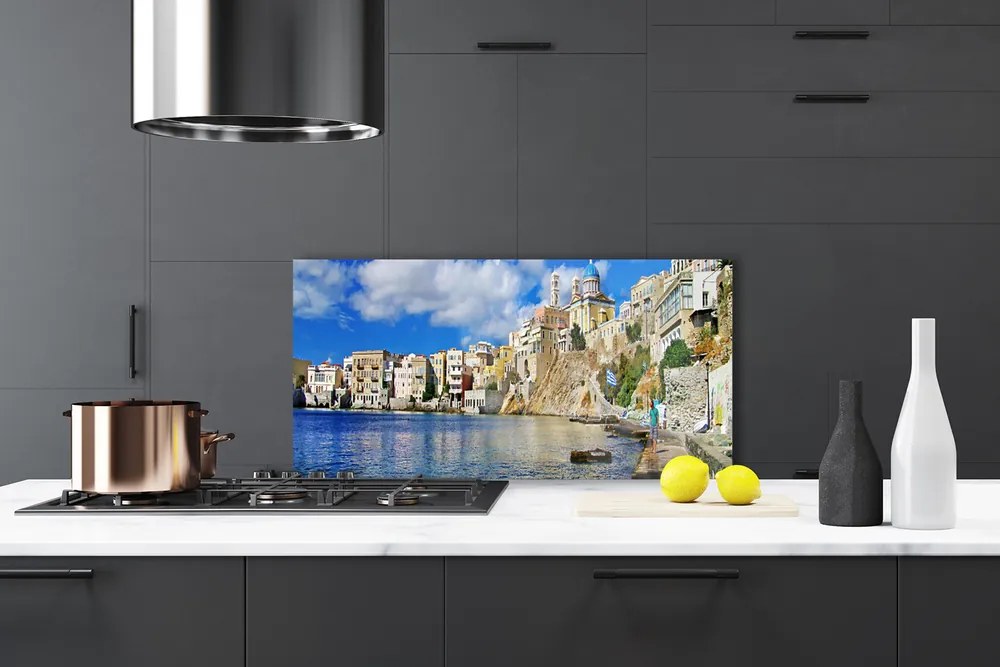 Panel Szklany Zabytkowe Miasto nad Zatoką