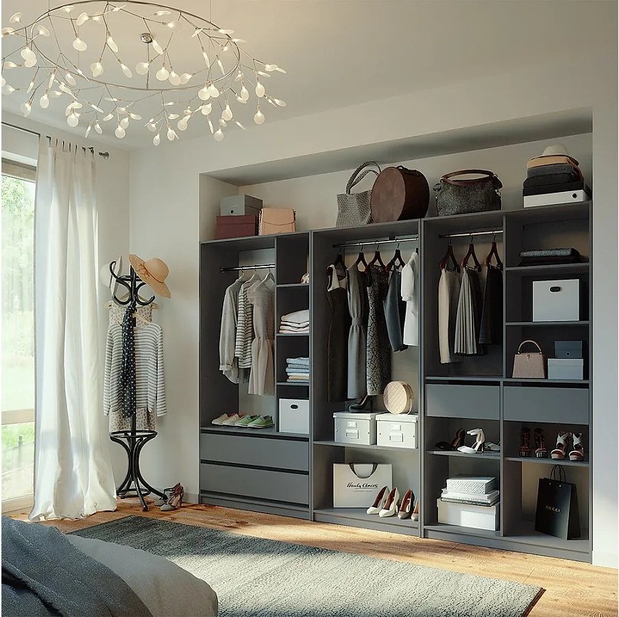 Szafa antracyt 280x50x200 elmo