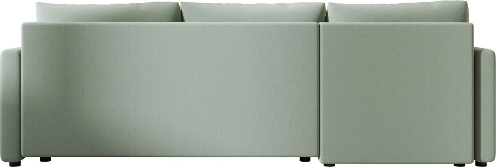 Rozkładana dwustronna sofa narożna do L VENORIA 220x143 cm, jasny zielony + 2 poduszki GRATIS