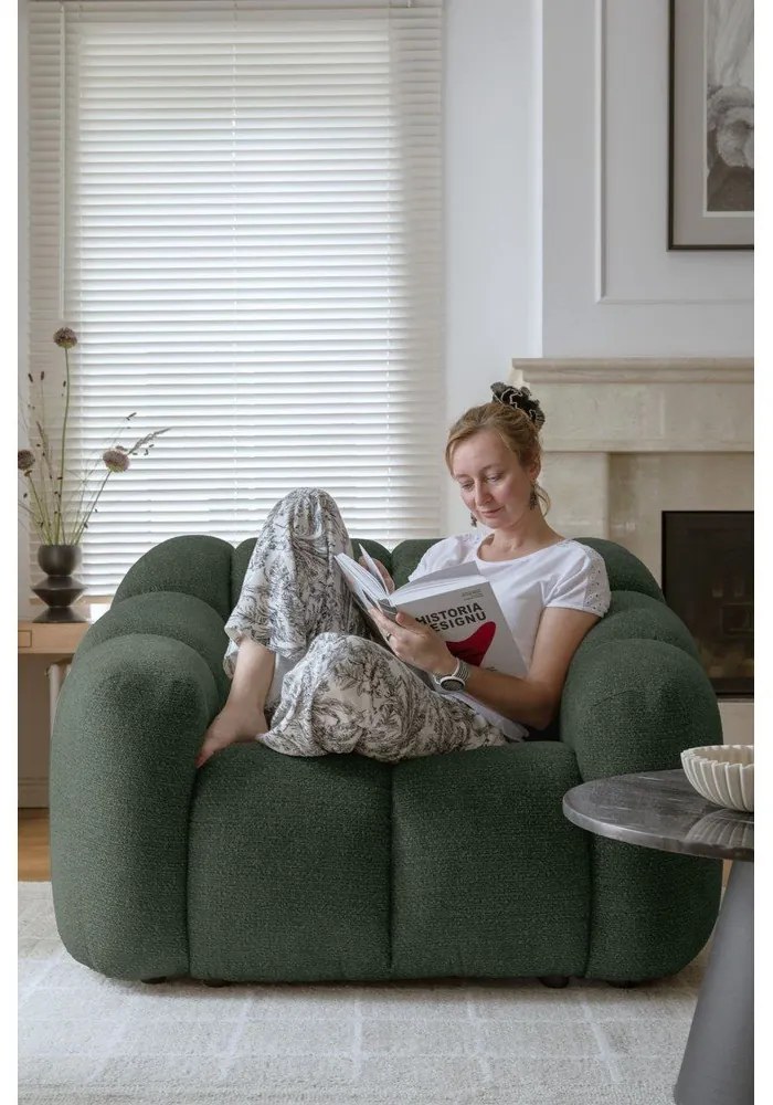 Ciemnozielony fotel Shell – Miuform