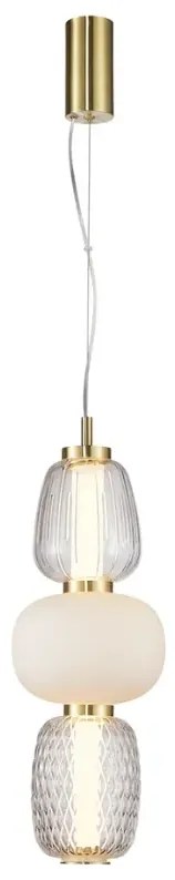 Złoty żyrandol w stylu glamour - K387-Arisa