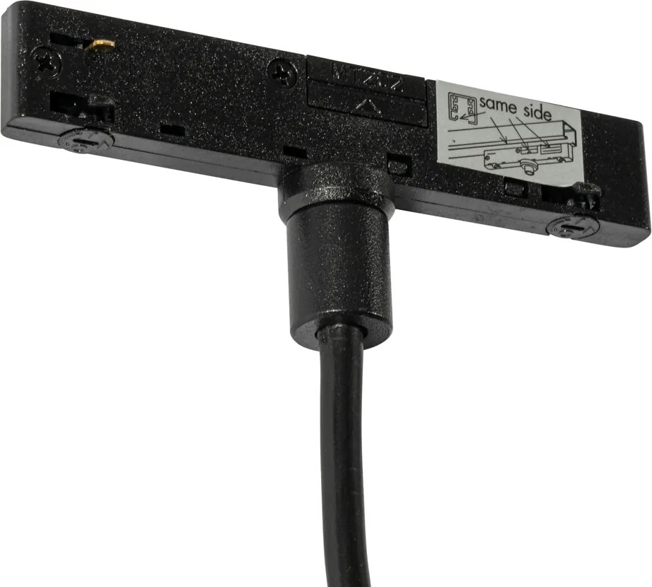 Nowoczesna wisząca lampa w kolorze ciemnego brązu do systemu szynowego jednofazowego - Slimline Keno