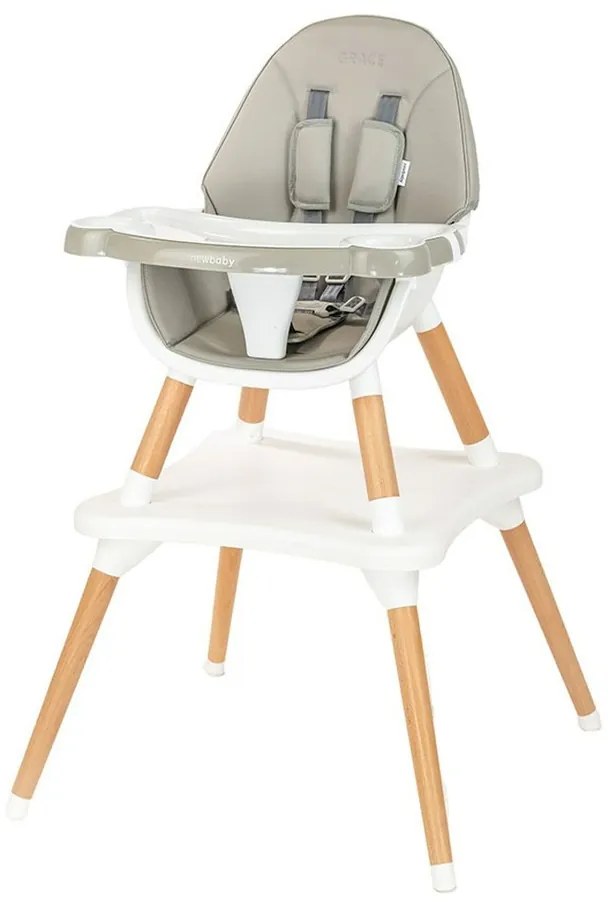 Nowe krzesło dziecięce Grace 3w1 szare, 61 x 101 x61 cm