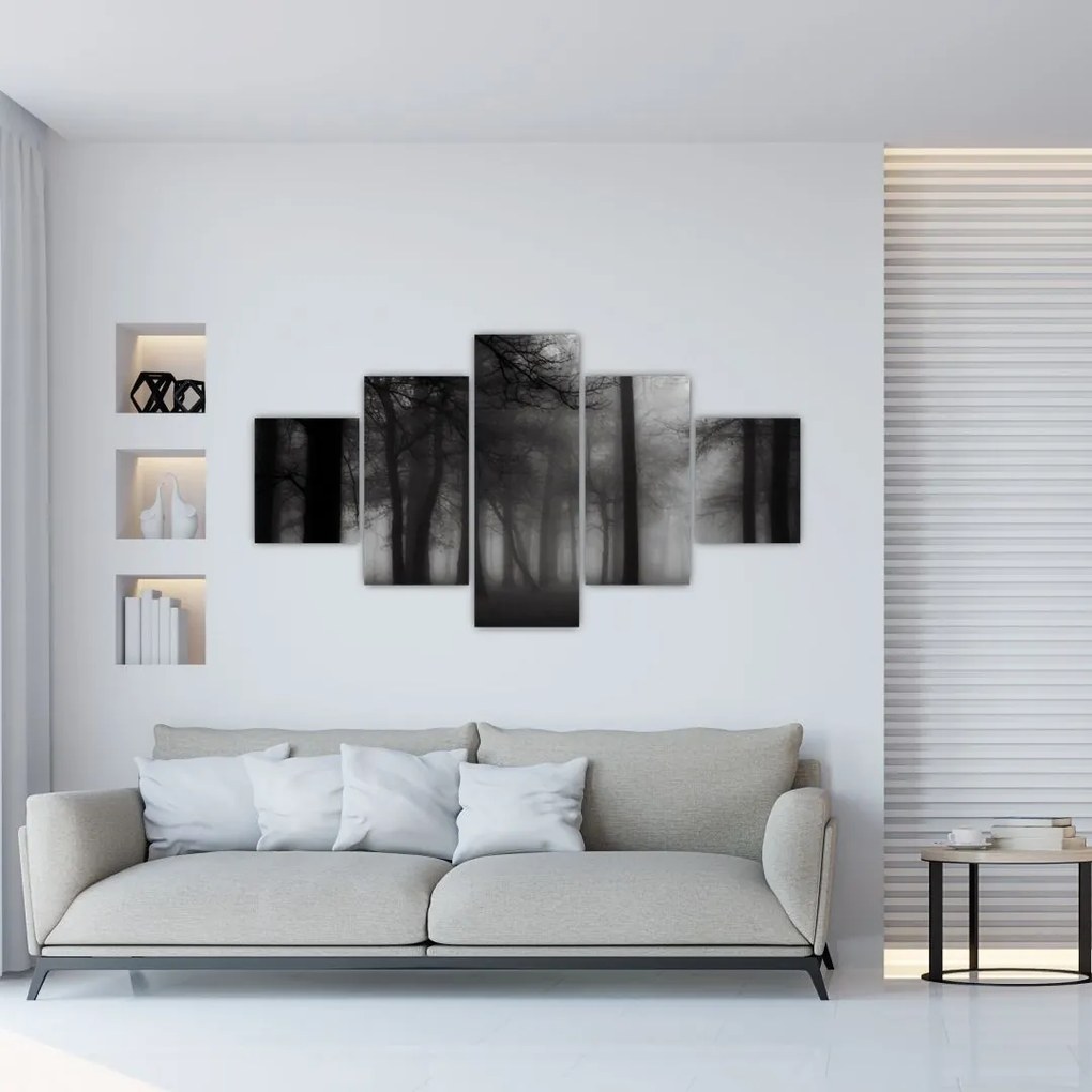 Obraz - Las we mgle (125x70 cm)