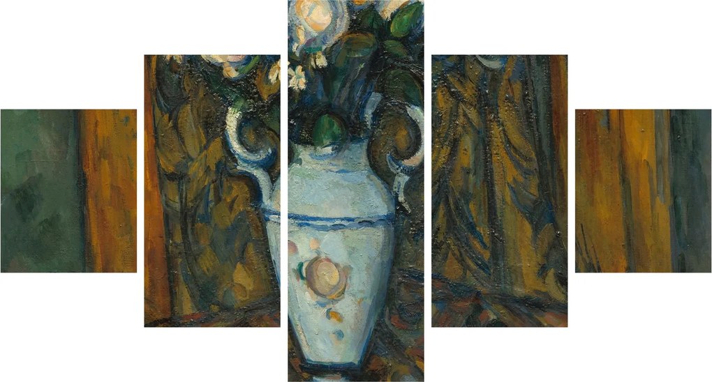 Obraz - Paul Cézanne, Vase of Flowers, reprodukcje (125x70 cm)