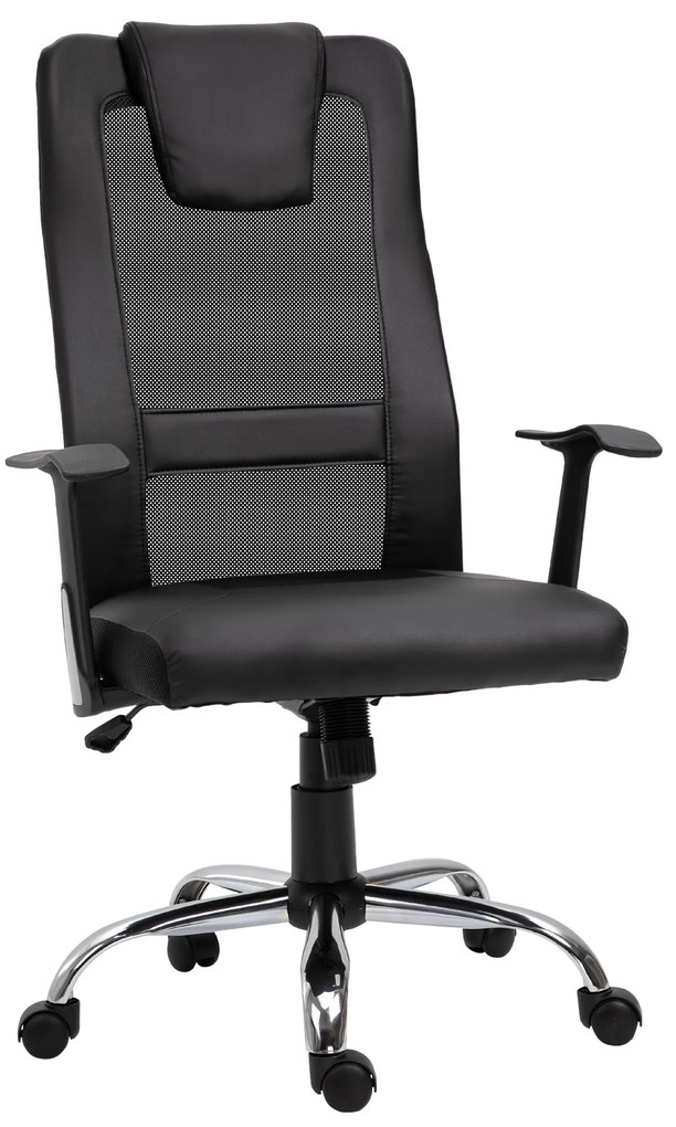 Vinsetto Fotel biurowy z funkcją masażu wygodny fotel do pracy i relaksu | Aosom PL