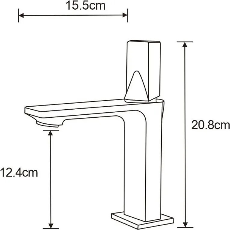Mexen Crux bateria umywalkowa, czarna - 744400-70