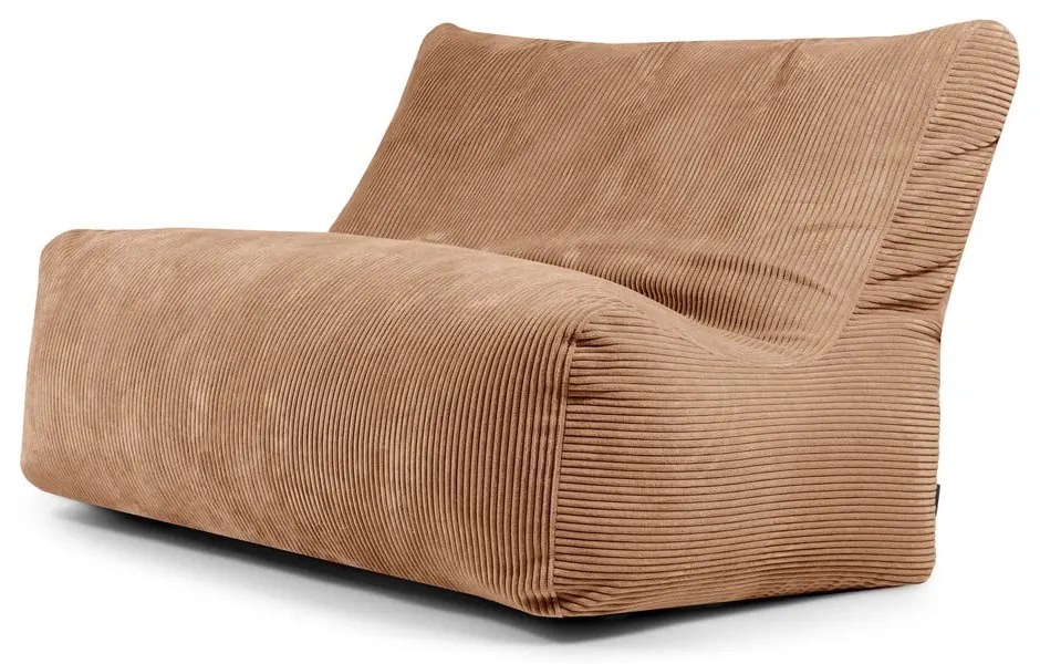 Brązowy sztruksowy worek do siedzenia Sofa Seat Lounge – SLOWDOWN