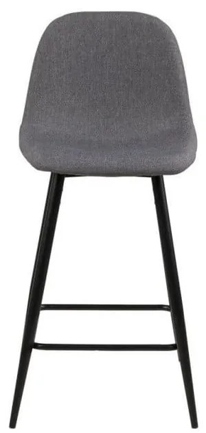 Jasnoszare tapicerowane hokery zestaw 2 szt. (wysokość siedziska 65 cm) Wilma – Actona