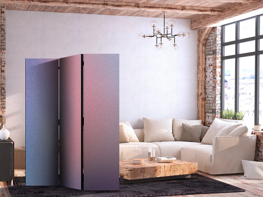 Parawan akustyczny Tła i desenie 135x172 cm 3-częściowy różowy ARTGEIST B