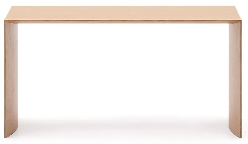 Stolik w dekorze dębu w jasnym naturalnym kolorze 45x90 cm Litto – Kave Home