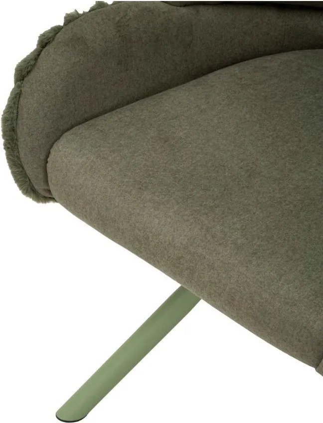 Zielone tapicerowane fotele jadalniane zestaw z podłokietnikami 2 szt. Stockholm – Mauro Ferretti