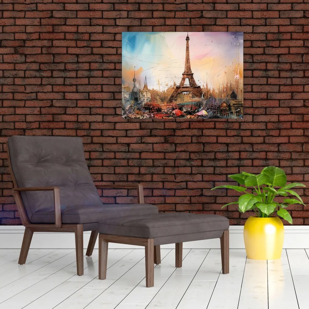 Obraz - Obraz wieży Eiffla (70x50 cm)