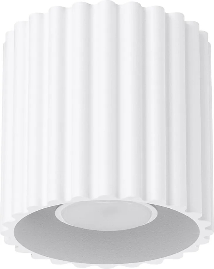 Lampa Sufitowa Minimalistyczny Aura, Aluminium - 1 Źródło - L.10 X H.10 Cm - Biały