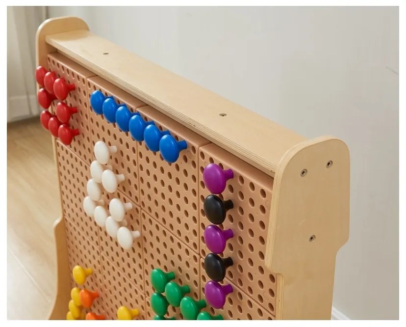 Masterkidz kolorowe kołeczki jumbo do tablicy stem 64 szt. - 8 kolorów
