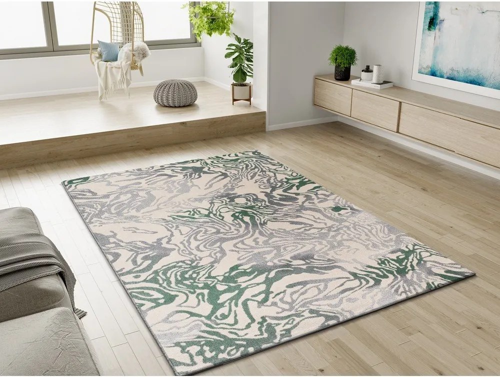 Zielony/beżowy dywan 80x150 cm Astra – Universal