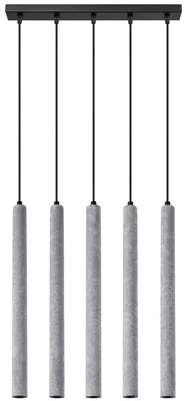 Betonowa loftowa lampa wisząca nad stół - A381 W6-B94