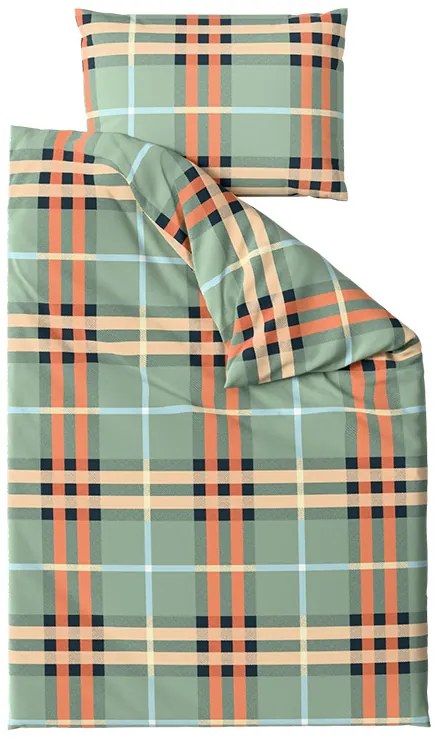 PrzytulneMieszkanie.pl PrzytulneMieszkanie.pl Pościel z mikrofibry PLAIDORY zielona Rozmiar pościeli: 70 x 90 cm | 140 x 220 cm