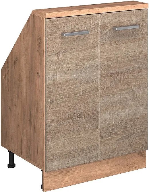 Szafka kuchenna na dach skośny sonoma 60x46x81.6 r-line