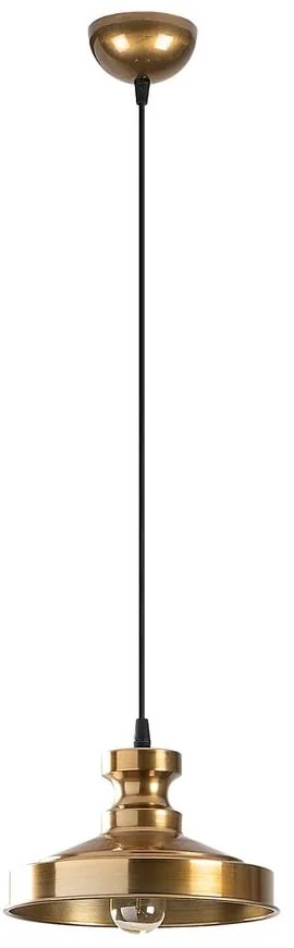Lampa wisząca w kolorze złota z metalowym kloszem ø 22 cm Berceste – Opviq lights