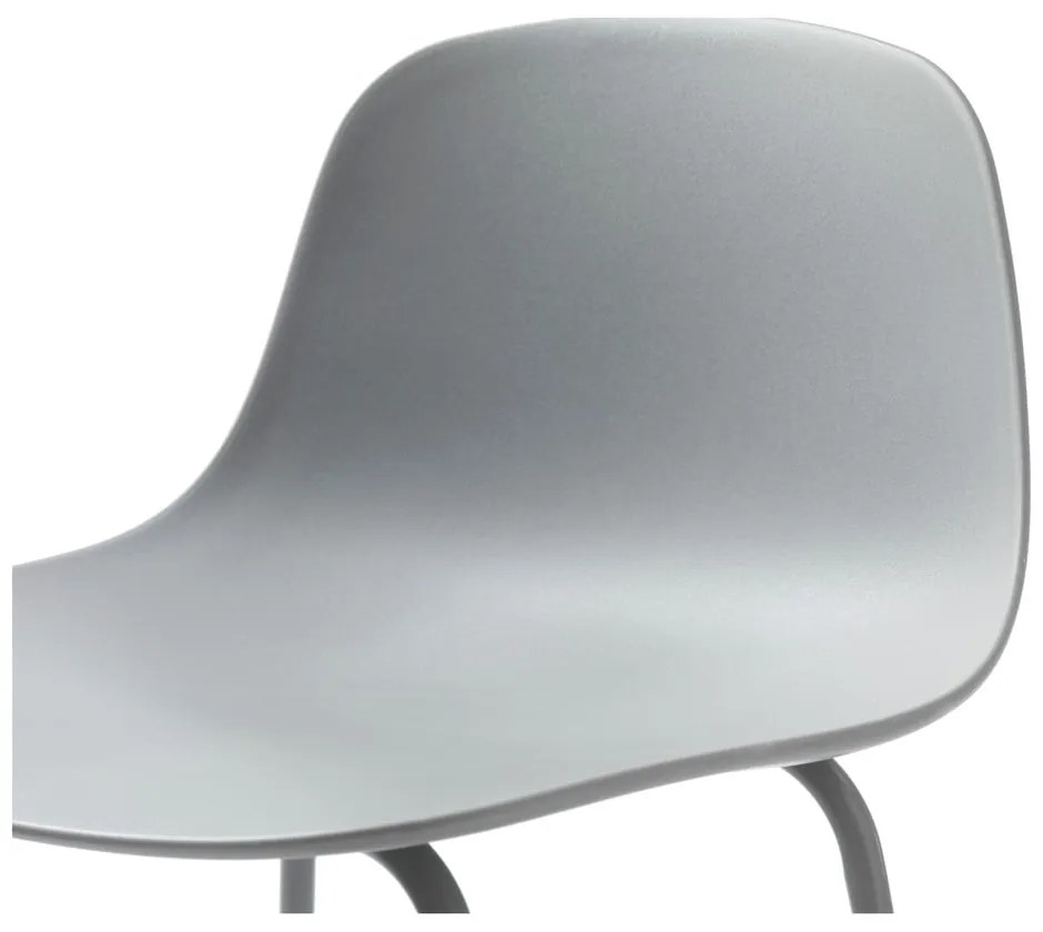 Szary plastikowy hoker 92,5 cm Whitby – Unique Furniture