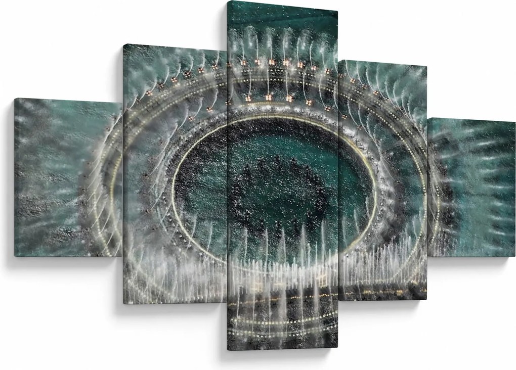 Obraz fontanny (125x70 cm)