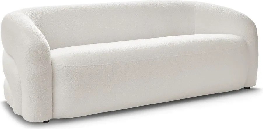 Biała sofa z materiału bouclé 193 cm Elina – Bobochic Paris