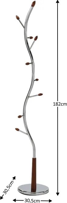 Wieszak Zoro New chrom, 182 cm
