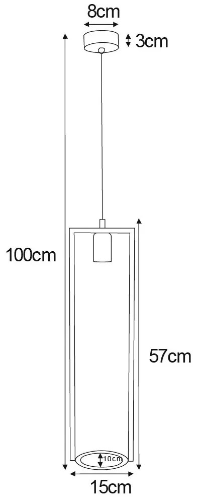 Industrialna lampa wisząca z kwietnikiem - A204-Ampa