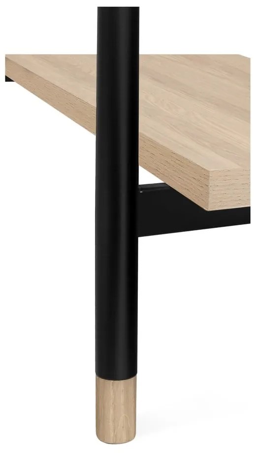 Naturalny stolik z blatem w dekorze dębu 60x120 cm Jugend – Woodman
