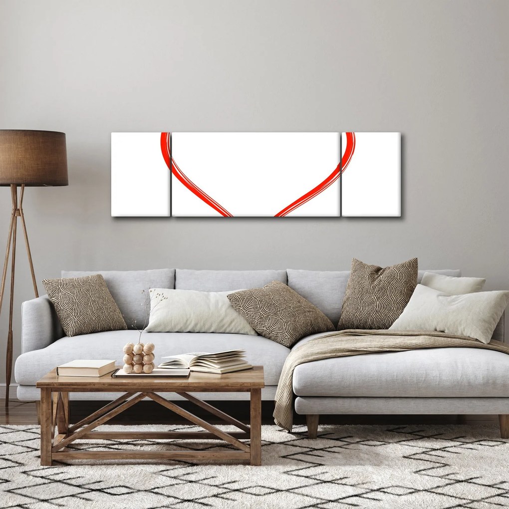 Obraz serca (170x50 cm)