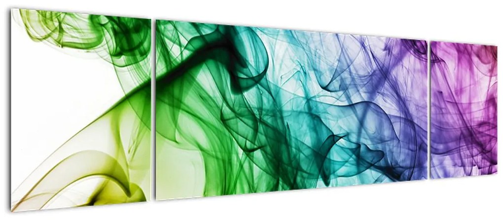 Obraz - kolorowy dym (170x50 cm)