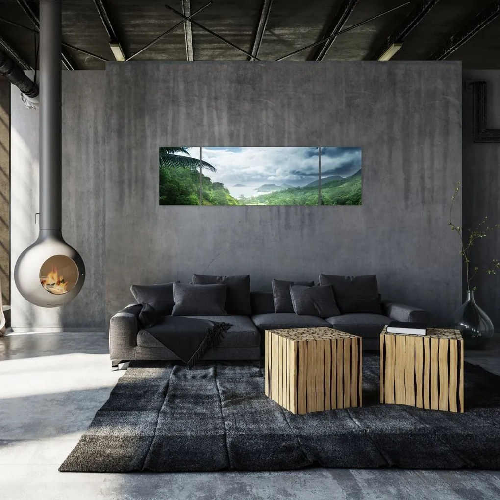 Obraz - Dżungla Seszeli (170x50 cm)