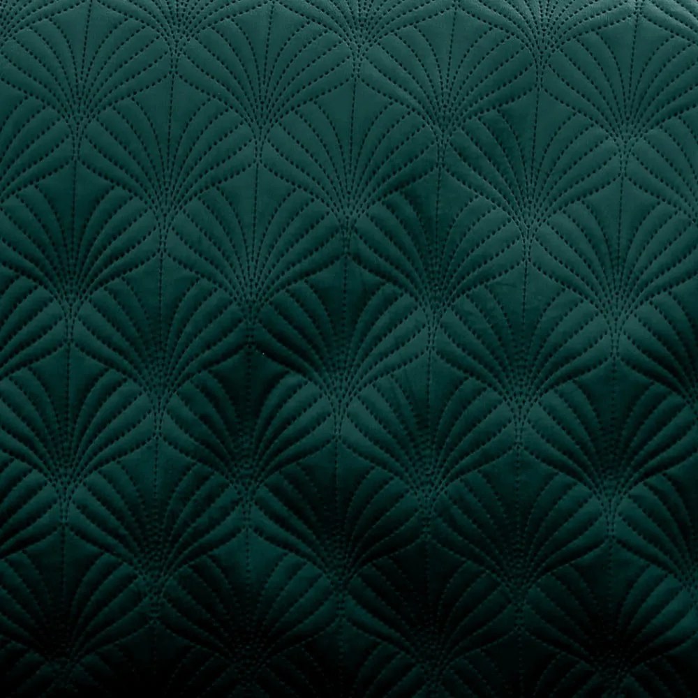Zielona narzuta pikowana 220x230 cm Art Deco Pearl – Catherine Lansfield