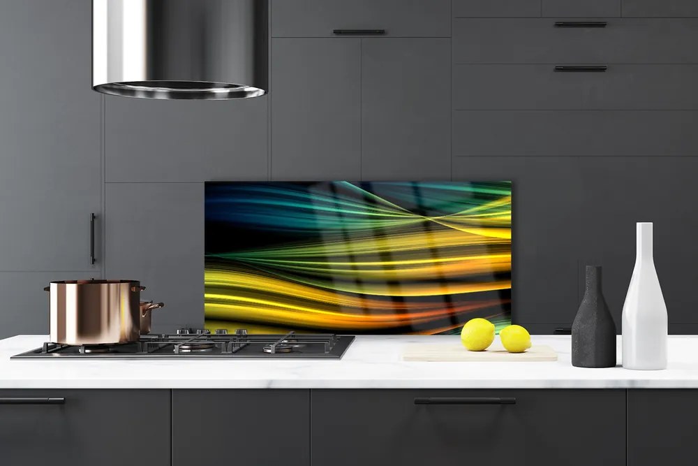 Panel Szklany Modernistyczny Akcent Graficzny